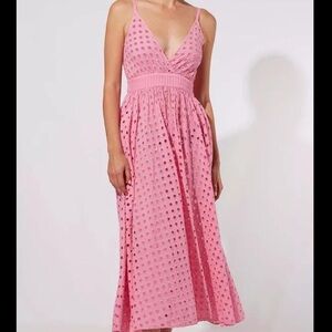 Solid & Striped Pink Eyelette Dress